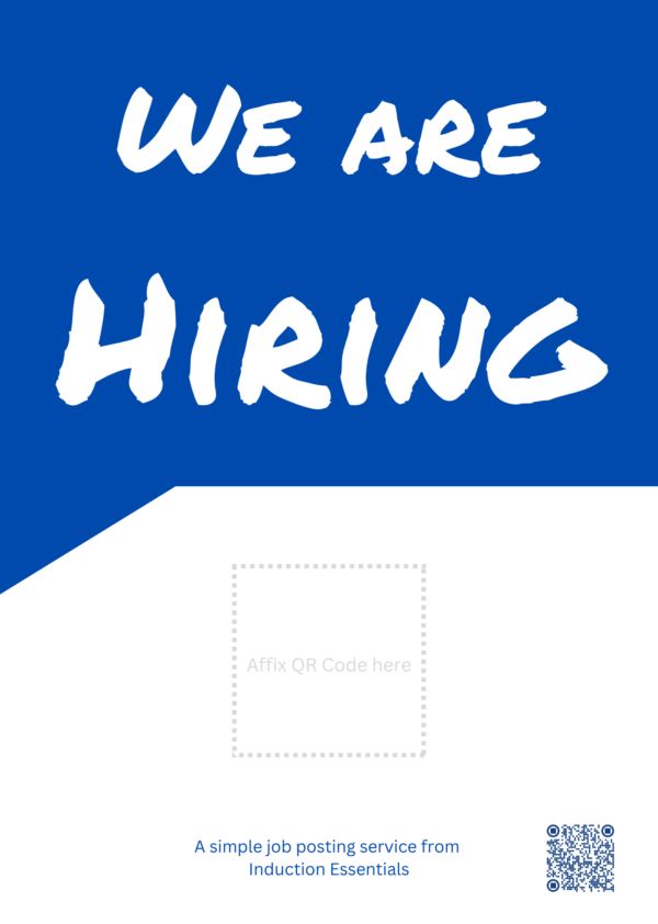 Job Posting Pack - x 1 Web Page + 6 Leaflets (inc. QR Code)